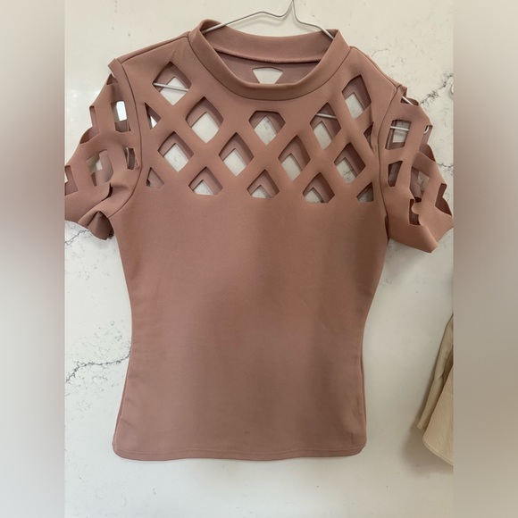 Bundle Summer blouses cream and dusty pink size S - Picture 4 of 4